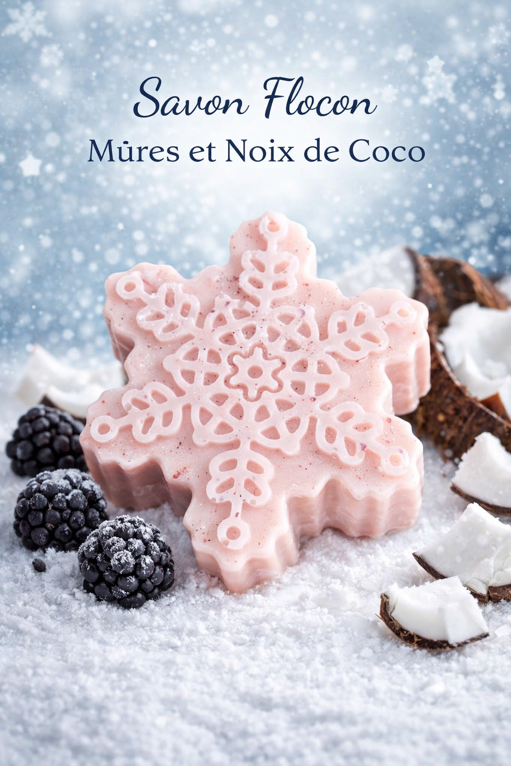 Savon Flocon Mûres et Noix de Coco